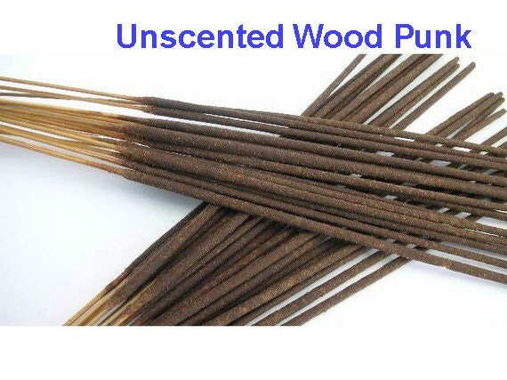 19" JUMBO - Biggie Hand Dipped Incense Sticks - Choose Charcoal or Wood Punks - Made Fresh! - Long lasting