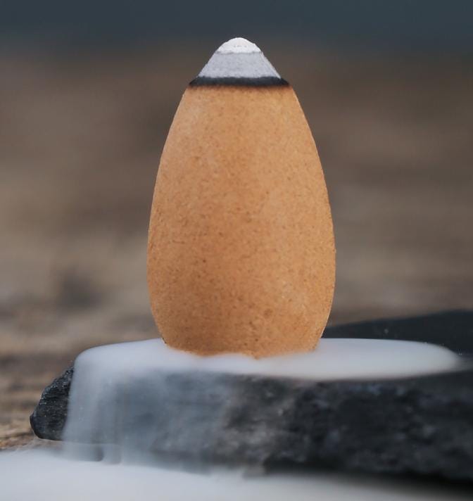 Herb & Flower scents - 1.25 Inch Wood BACKFLOW or 1 inch Charcoal Incense CONES - Made Fresh!
